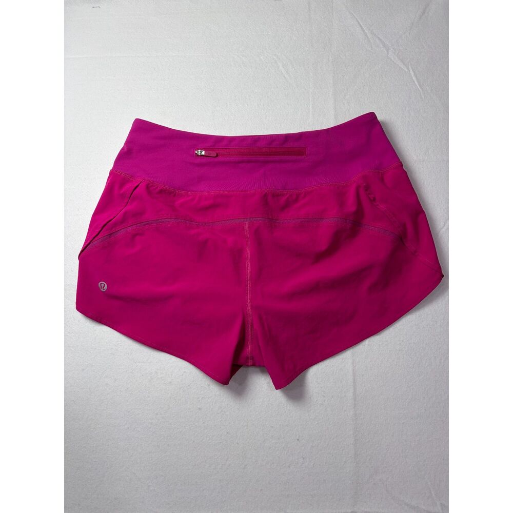 Lululemon Speed Up High Rise Short 2.5 Sonic Pink Running Shorts Women Size 4